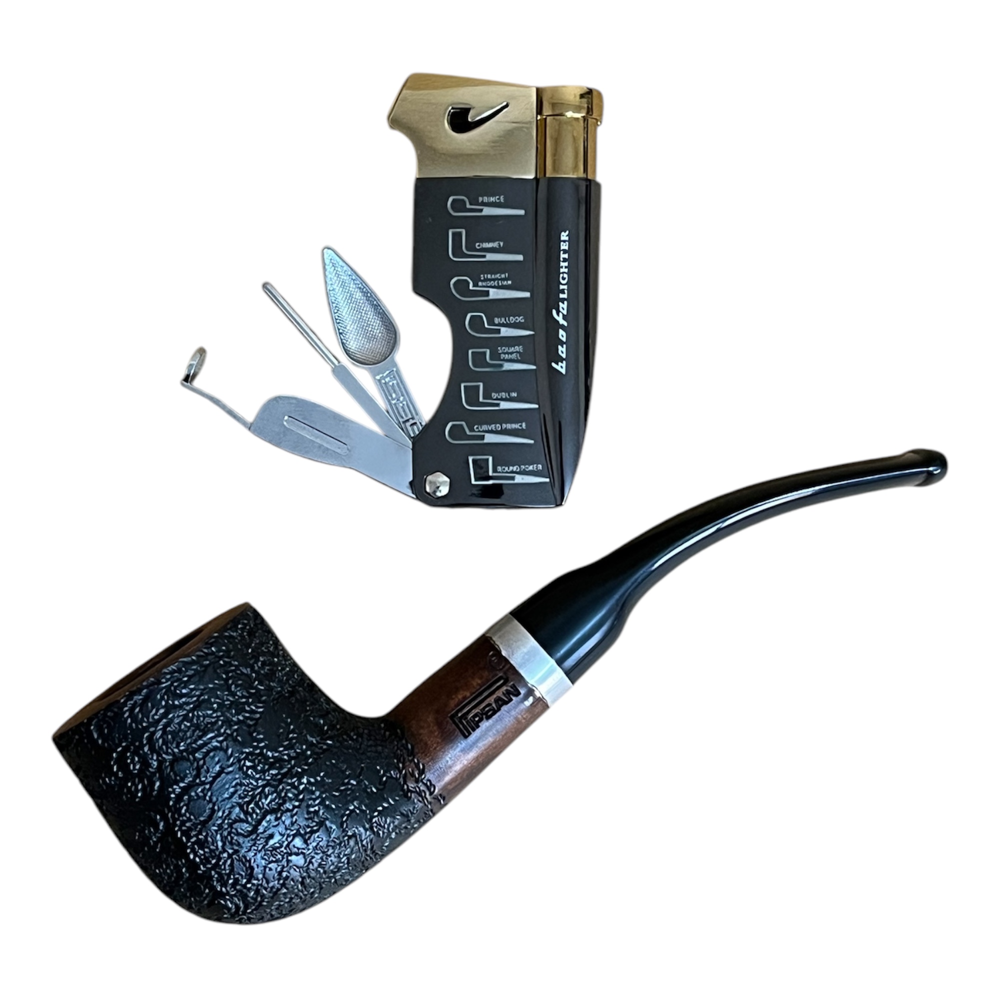 پیپ چوبی پیپسان به همراه کیف و فندک پیپ مدل P1113 - Image 4
