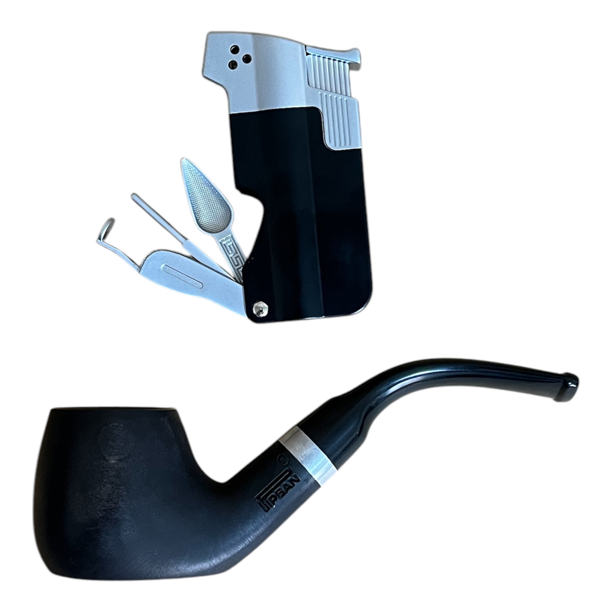 پیپ چوبی پیپسان به همراه کیف و فندک پیپ مدل P1115 - Image 5