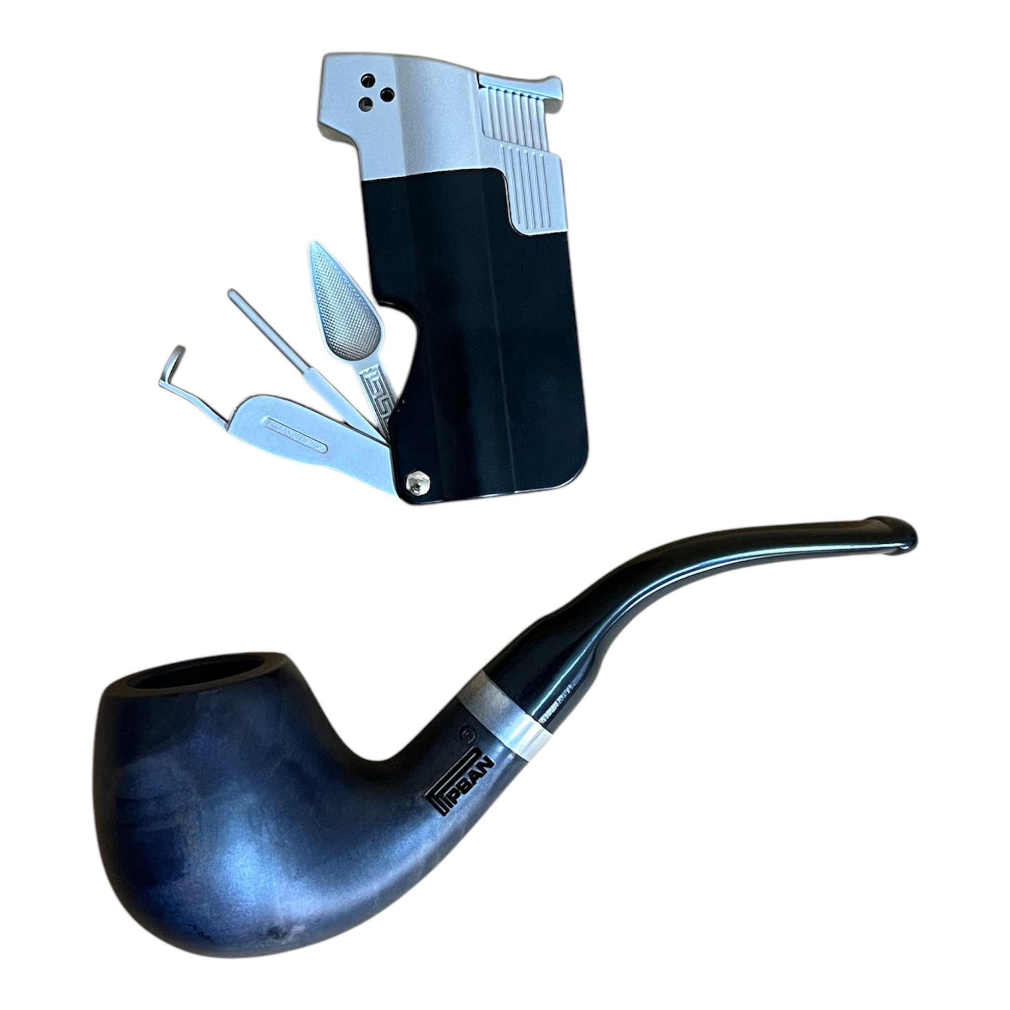 پیپ چوبی پیپسان به همراه کیف و فندک پیپ مدل P1116 - Image 5