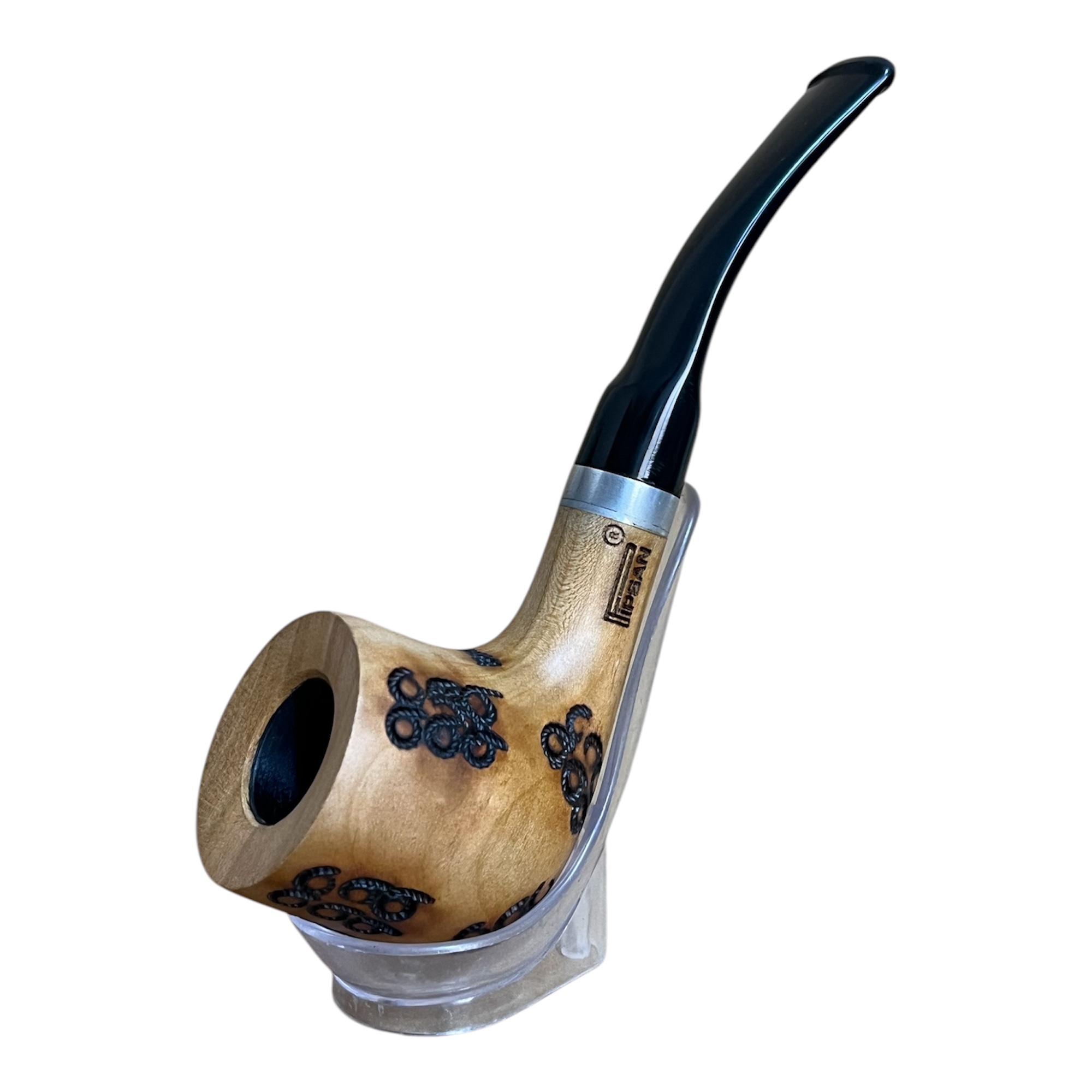 پیپ چوبی پیپسان به همراه فندک پیپ مدل P1121