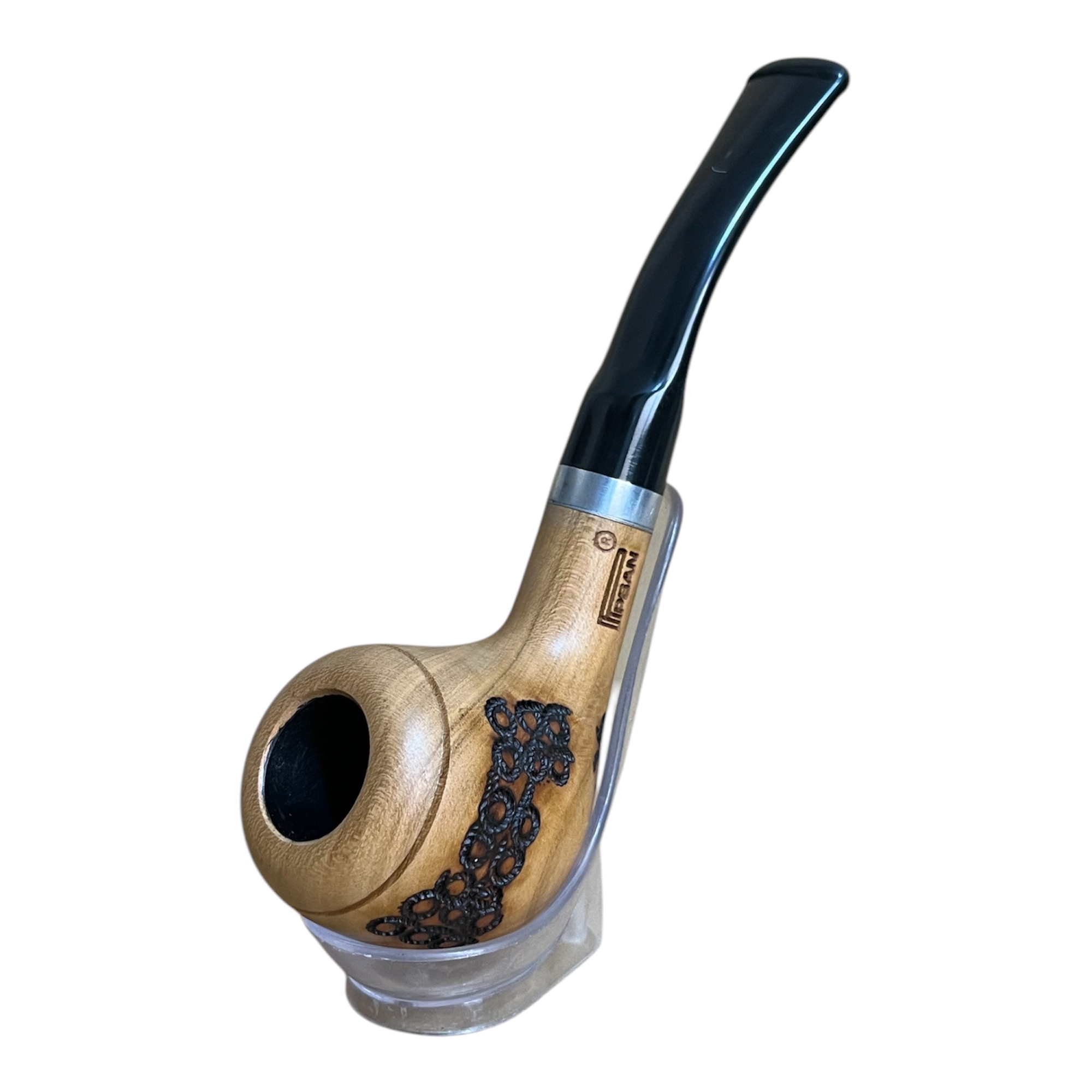 پیپ چوبی پیپسان به همراه فندک پیپ مدل P1123