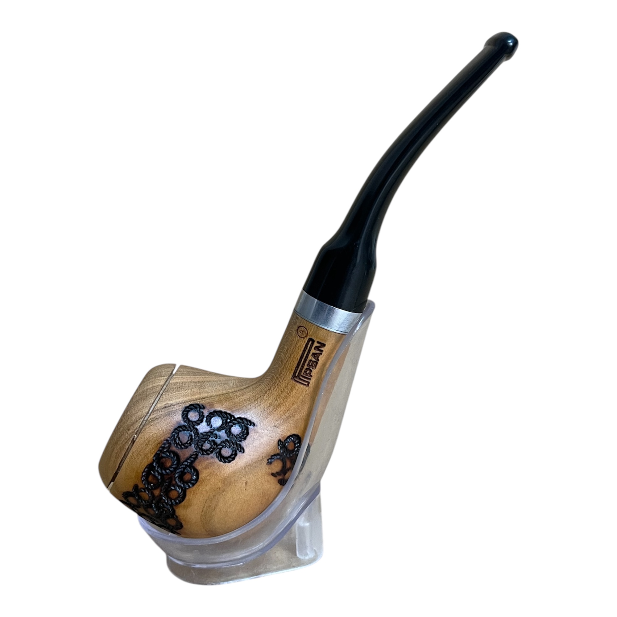 پیپ چوبی پیپسان به همراه کیف و فندک پیپ مدل P1123 - Image 3