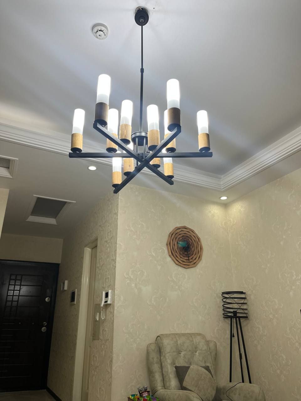 لوستر مدرن چوب و فلز R73