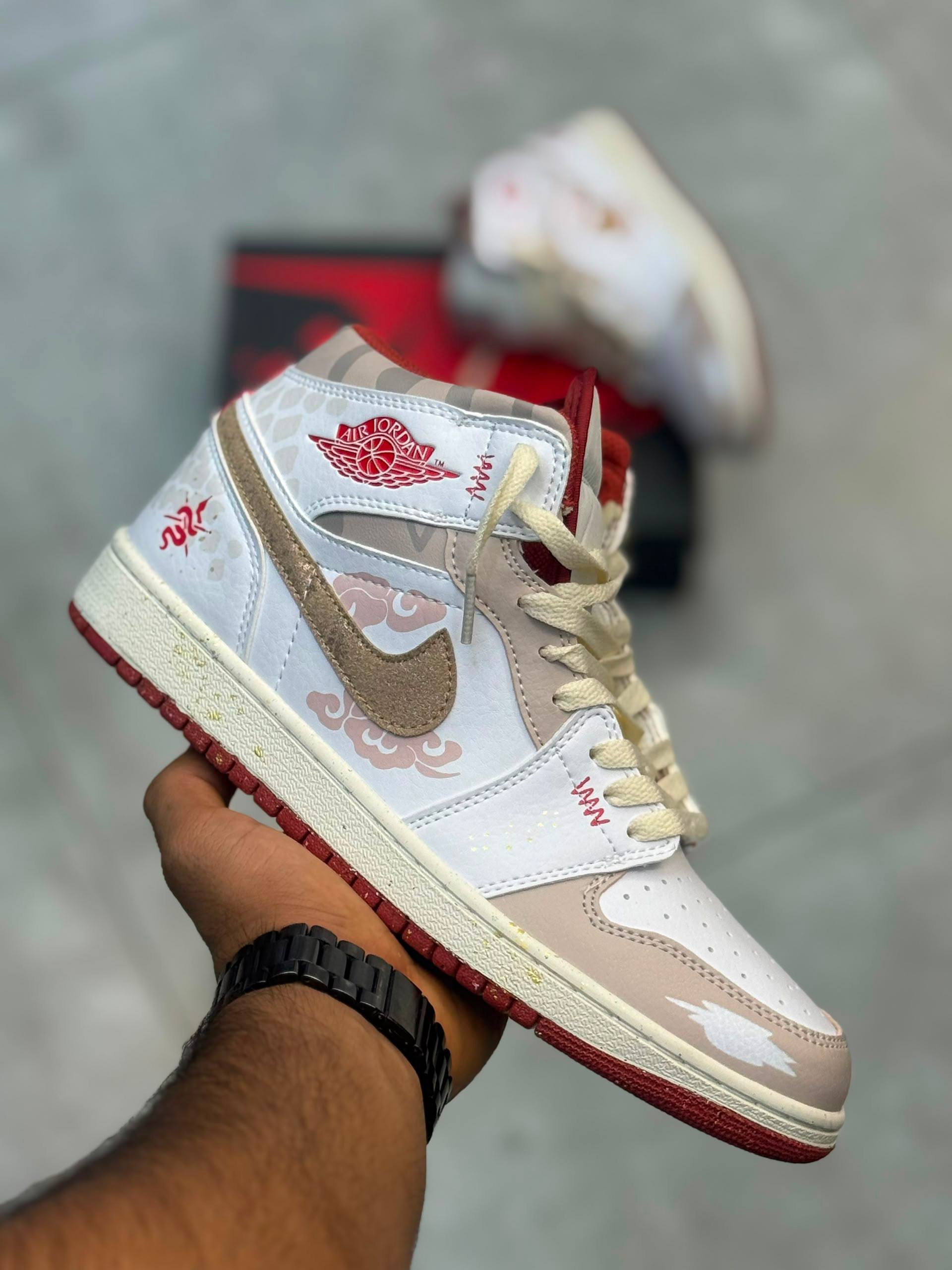 کفش کتونی مردانه نایک جردن 1 Nike Air Jordan 1 Mid Year of the Snake