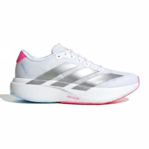 کفش کتونی زنانه آدیداس آدیزیرو سفید سیلور صورتی adidas Adizero Evo