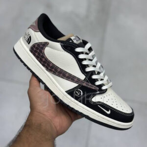 کفش کتونی مردانه نایک ایر جردن Nike Air Jordan 1 Low Northface white black brown