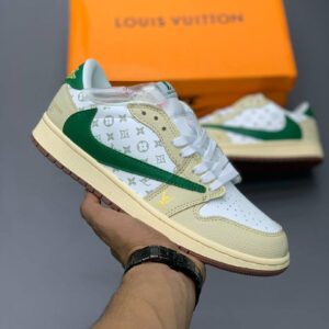 کفش کتونی مردانه ایر جردن Nike Jordan 1 Travis Scott Louis Vuitton