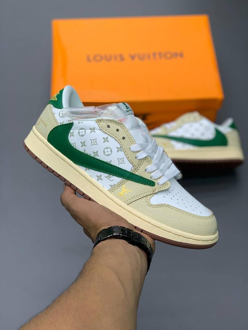 کفش کتونی مردانه ایر جردن Nike Jordan 1 Travis Scott Louis Vuitton