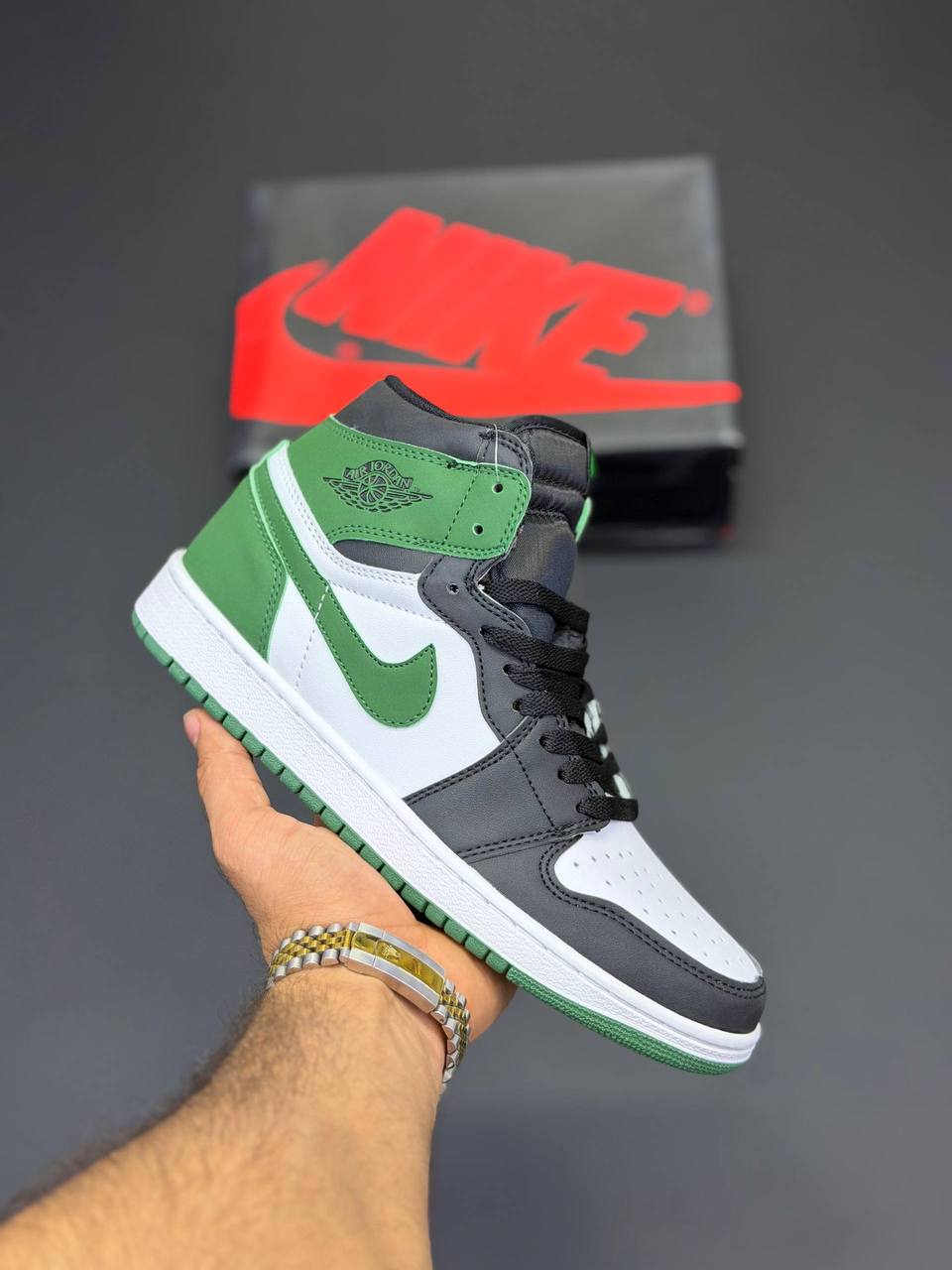 کفش کتونی مردانه نایک ایر جردن 1 Jordan 1 High OG Lucky Green