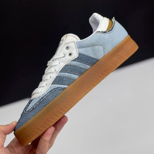 کفش کتونی زنانه و مردانه آدیداس سامبا XL LG آبی Adidas Samba XL LG Blue - Image 3