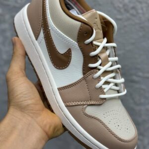 کفش کتونی زنانه و مردانه نایک ایر جردن 1 Tan brown