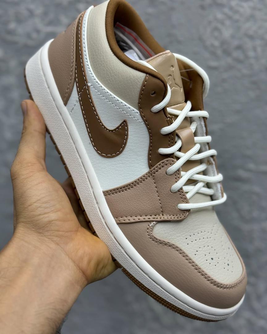 کفش کتونی زنانه و مردانه نایک ایر جردن 1 Tan brown