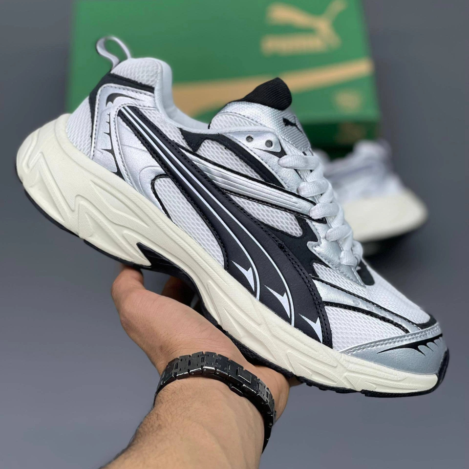 کفش کتونی مردانه پوما مگ مکس نیترو سفید PUMA MagMax Nitro White - Image 3