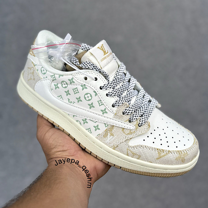 کفش کتونی زنانه و مردانه نایک ایر جردن 1 لویی ویتون