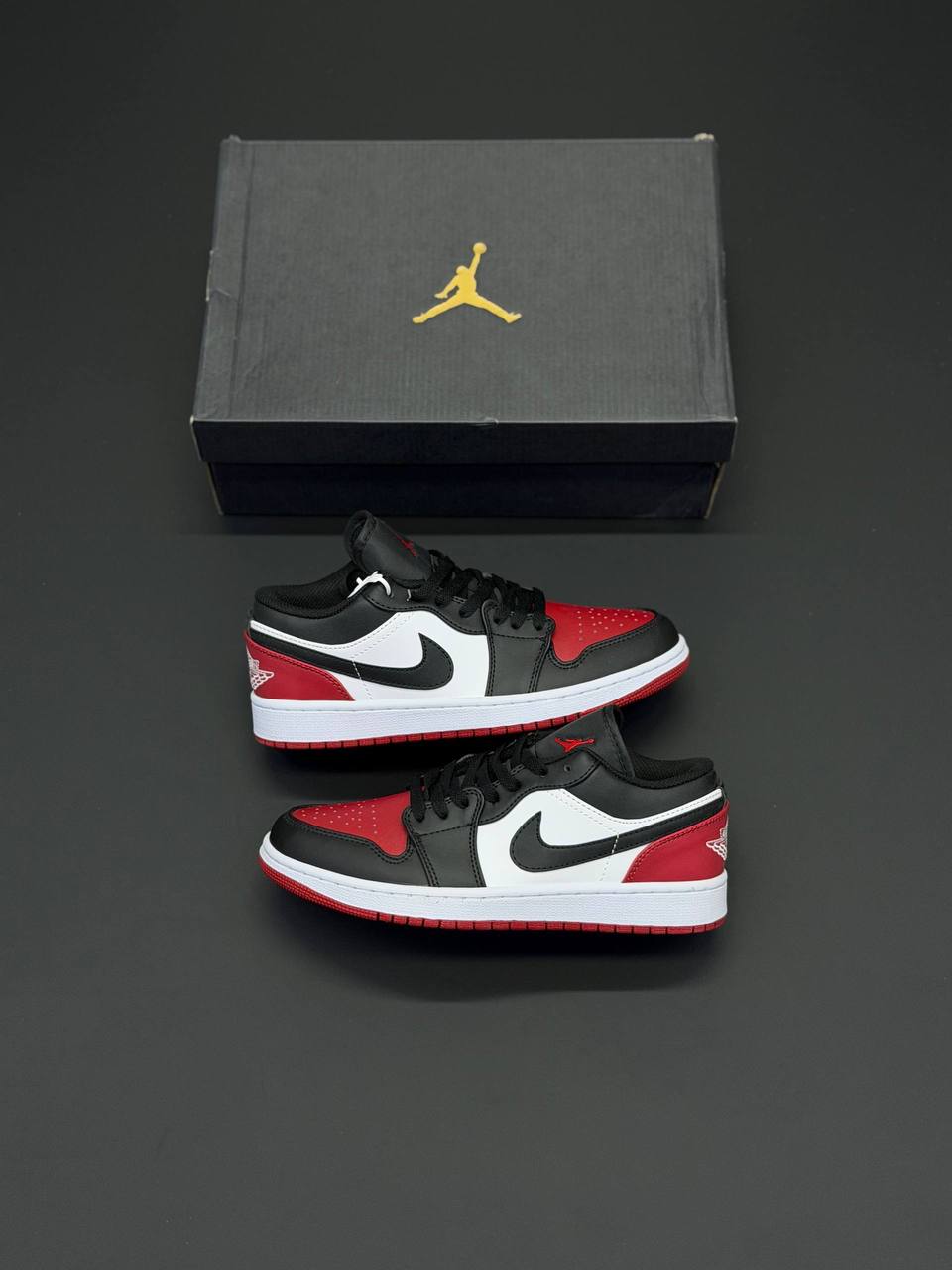کفش کتونی زنانه و مردانه نایک ایر جردن 1 Jordan Air Jordan 1 Low Bred Toe - Image 2
