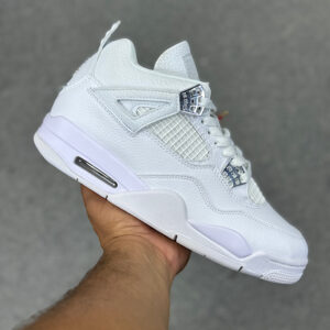 کفش کتونی زنانه و مردانه ایر جردن4 رترو سفید Air Jordan 4 Retro