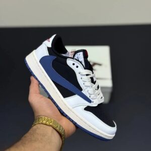 کفش کتونی نایک Travis Scott Low Black-Blue