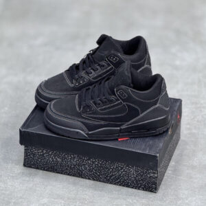 کفش کتونی مردانه نایک جردن 3 تراویس اسکات بلک کت Nike Air Jordan 3 Travis Scott Black Cat