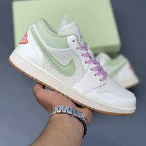 کفش کتونی زنانه نایک ایر جردن 1 Nike Air Jordan 1 Low SE Olive Aura