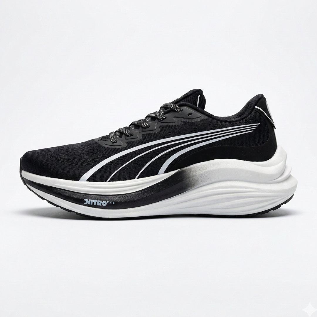 کفش کتونی مردانه پوما مگ مکس نیترو مشکی سفید PUMA MagMax Nitro Black White