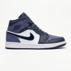 کفش کتونی زنانه و مردانه نایک جردن 1 Jordan 1 Mid Obsidian Sanded Purple