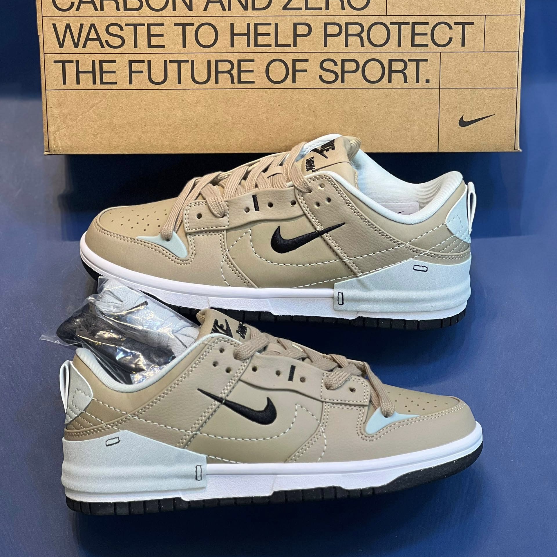 کفش کتونی مردانه نایک دانک لو دیسراپت Nike Dunk Low Disrupt 2 مشکی،سبز،طوسی،آبی - Image 6