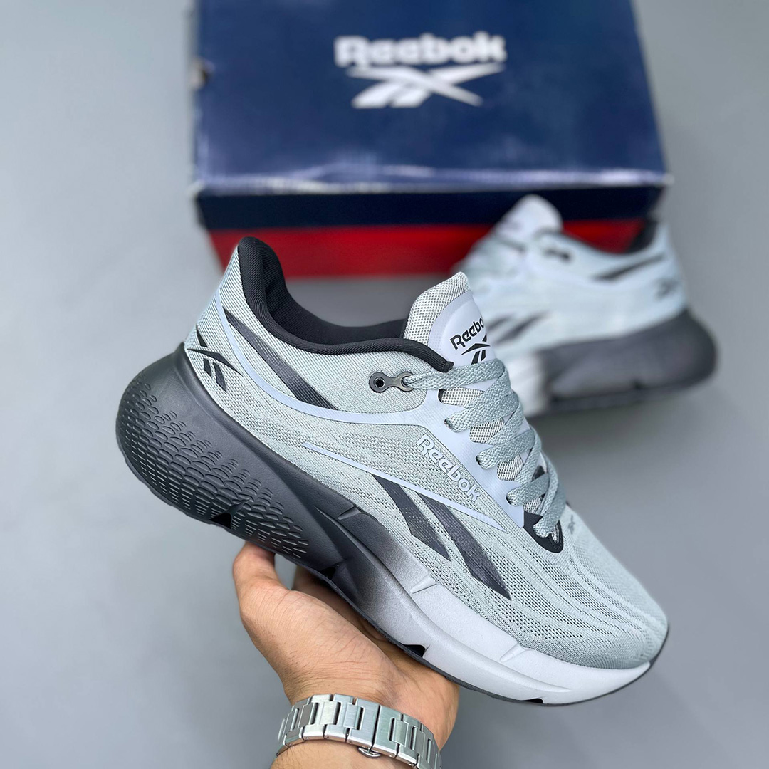 کفش کتونی ریباک زیگنیشن خاکستری مشکی Reebok Zignition Grey 4 Black - Image 2