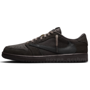 کفش کتونی مردانه نایک ایر جردن ۱ تراویس اسکات موکا Nike Air Jordan 1 Travis Scott x Velvet Brown